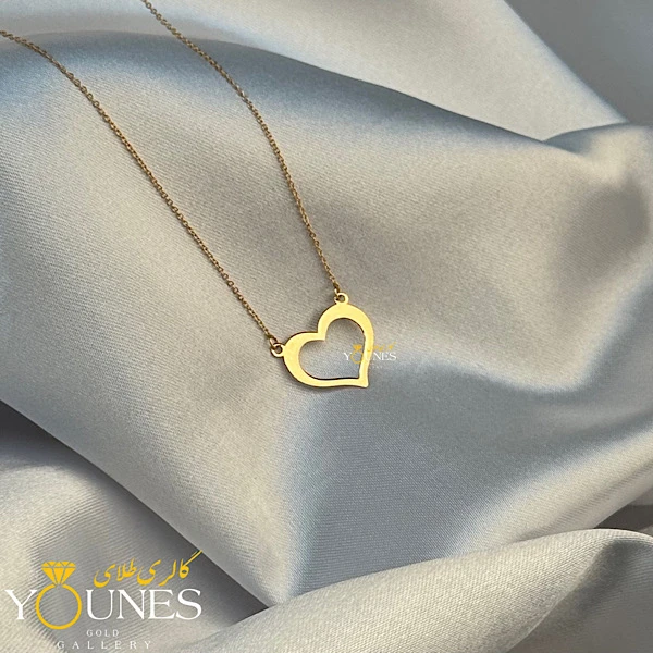 گردنبند قلب ساده مینیمال طلا